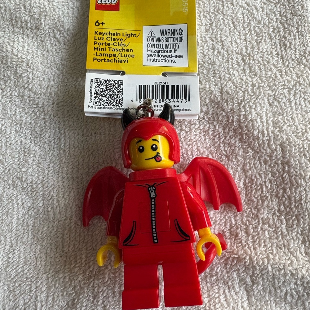 LEGO Red Devil Minifigure Keychain bag charm